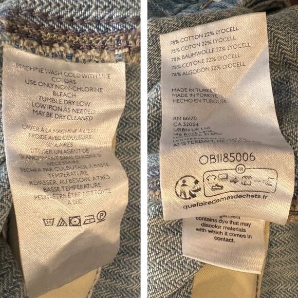 Free People We The Free Hunter Denim Overall Size Small - Picture 12 of 14